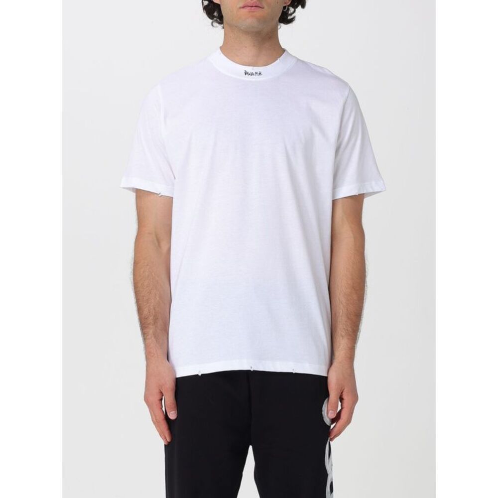 Disclaimer Men Disclaimer Slim Fit Cotton T-Shirt With Contrast Logo